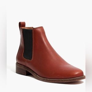 MADEWELL Ainsley Chelsea Ankle Boot Brown Leather Size 9.5